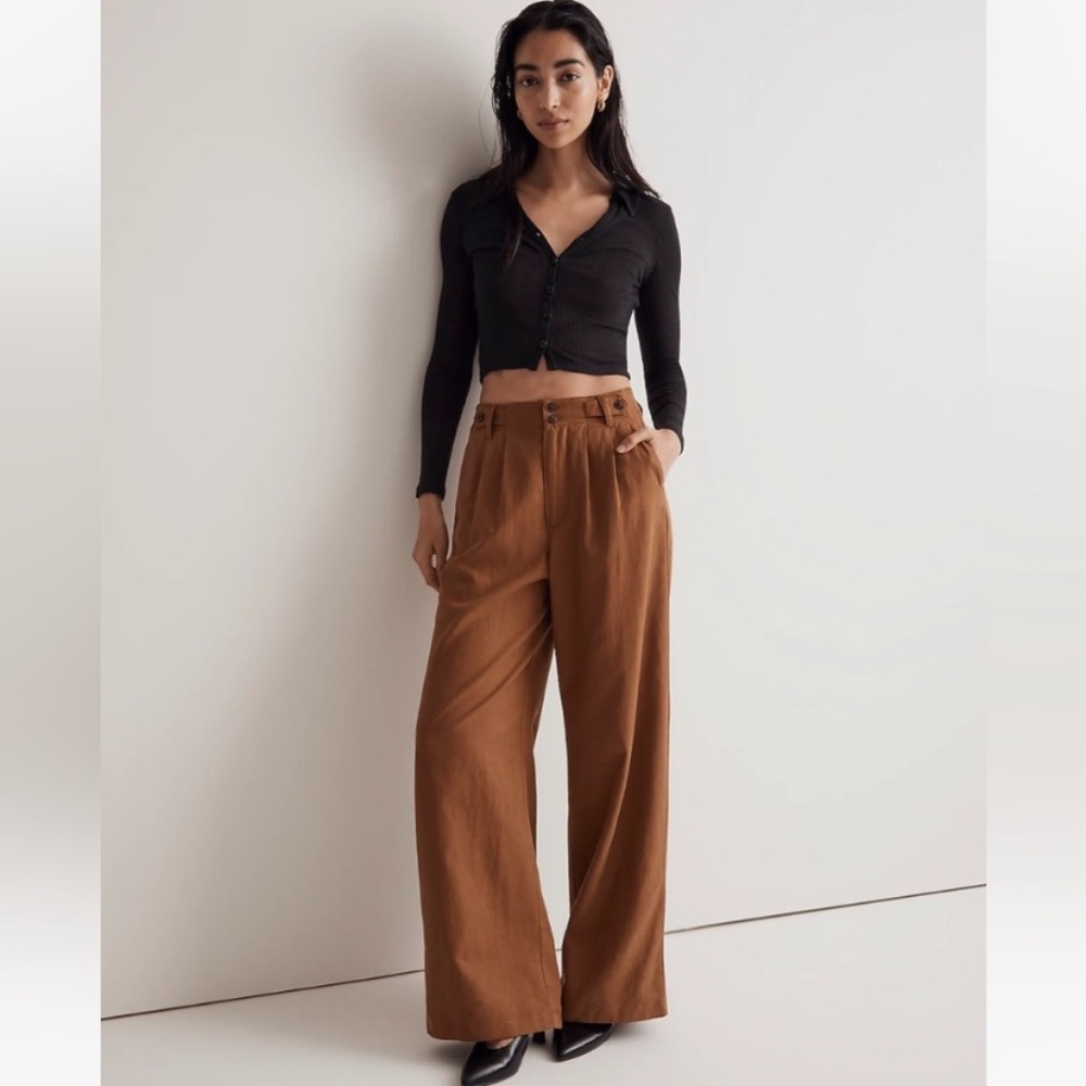 Madewell The Harlow Wide-Leg Pant sz 6